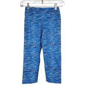 Blue Fish Blue White Heathered Leggings Small